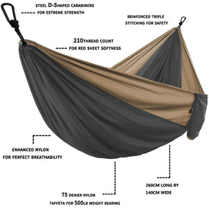 Parachute Hammock with Hammock Straps