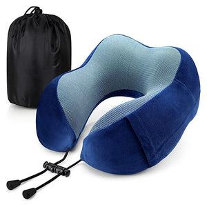 Pure Memory Foam U-Shape Neck Pillow with case