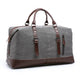 Leather Canvas Duffel Bag