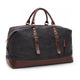 Leather Canvas Duffel Bag